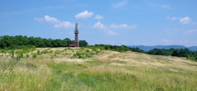 Rozhledna poblíž Dubice v Českém Středohoří