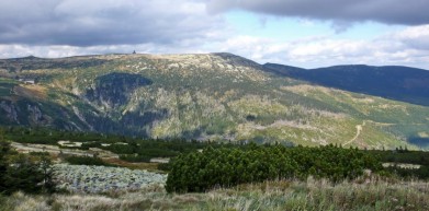 Krkonoše, pohled na Vysoké kolo - v pozadí