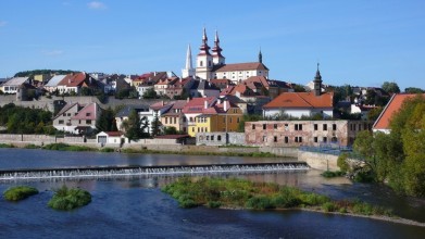 Kadaň, pohled přes Ohři