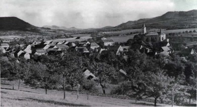 Původní podoba obce Radovesice