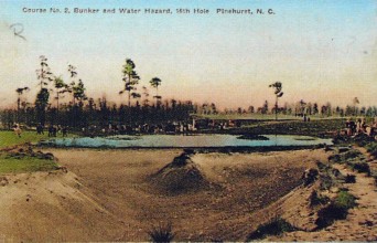 První hřiště Pinehurst bylo vybudováno v roce 1900, slavné Nr. 2 z roku 1907 je zachyceno na této pohlednici