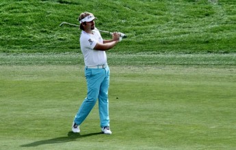 Francouzský hráč Victor Dubuisson, člen rydercupového týmu 2014
