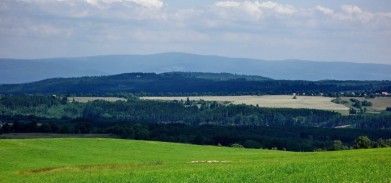 Poblíž obce Hlinky ve Slavkovském lese, na obzoru Klínovec